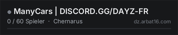 ManyCars | DISCORD.GG/DAYZ-FR in der DayZ-Serverliste von AR16