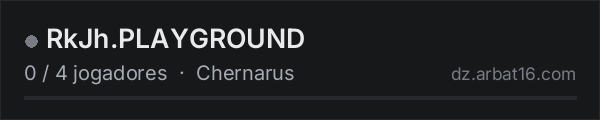 RkJh.PLAYGROUND na lista de servidores de DayZ da AR16