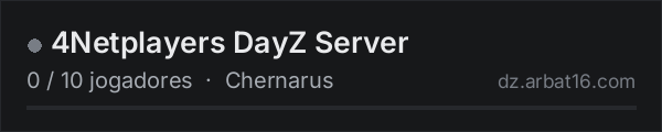 4Netplayers DayZ Server na lista de servidores de DayZ da AR16