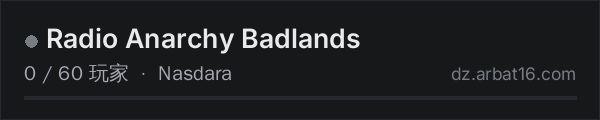 AR16 DayZ 服务器列表中的 Radio Anarchy Badlands