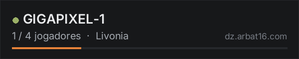 GIGAPIXEL-1 na lista de servidores de DayZ da AR16