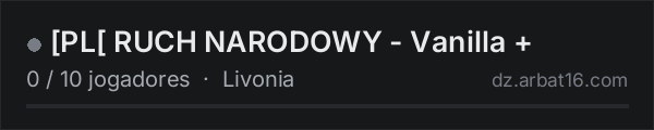 [PL[ RUCH NARODOWY - Vanilla + na lista de servidores de DayZ da AR16