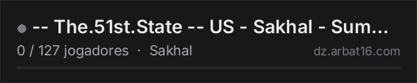-- The.51st.State -- US - Sakhal - Summer Vacation na lista de servidores de DayZ da AR16