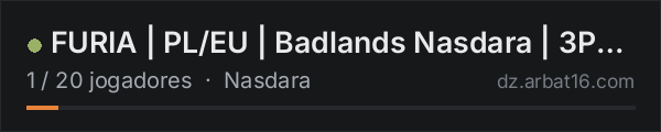 FURIA | PL/EU | Badlands Nasdara | 3PP | PvE | AI | Survival na lista de servidores de DayZ da AR16