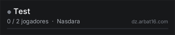 Test na lista de servidores de DayZ da AR16