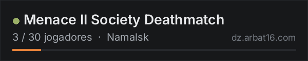 Menace II Society Deathmatch na lista de servidores de DayZ da AR16