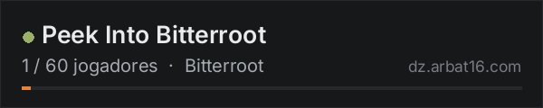 Peek Into Bitterroot na lista de servidores de DayZ da AR16