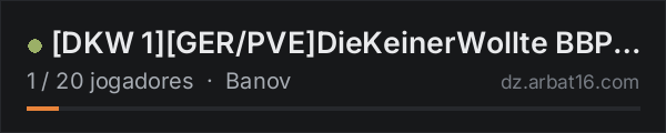 [DKW 1][GER/PVE]DieKeinerWollte BBP|MMG|RAG|RUSF|Snafu|TWP na lista de servidores de DayZ da AR16