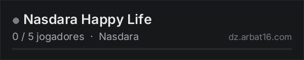 Nasdara Happy Life na lista de servidores de DayZ da AR16