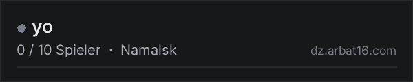 yo in der DayZ-Serverliste von AR16