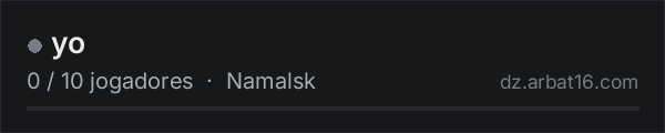 yo na lista de servidores de DayZ da AR16