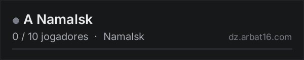 A Namalsk na lista de servidores de DayZ da AR16