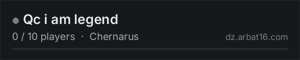 Qc i am legend on the AR16 DayZ server list