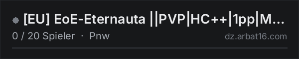 EU EoE-Eternauta ||PVP|HC++|1pp|Medplus|Toxic Snow|AI| in der DayZ-Serverliste von AR16