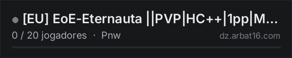 EU EoE-Eternauta ||PVP|HC++|1pp|Medplus|Toxic Snow|AI| na lista de servidores de DayZ da AR16