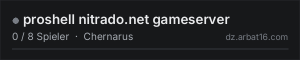 proshell nitrado.net gameserver in der DayZ-Serverliste von AR16