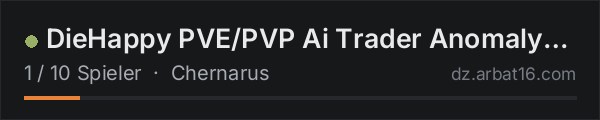 DieHappy PVE/PVP Ai Trader Anomaly Hacked Crates Convoy Heli in der DayZ-Serverliste von AR16