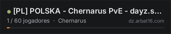 PL POLSKA - Chernarus PvE - dayz.server0815.com na lista de servidores de DayZ da AR16