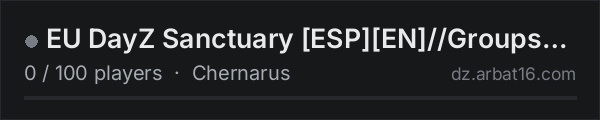 EU DayZ Sanctuary ESPEN//Groups 6 man//Events//Black Market on the AR16 DayZ server list