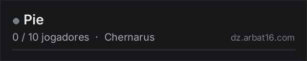 Pie na lista de servidores de DayZ da AR16