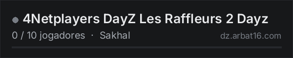 4Netplayers DayZ Les Raffleurs 2 Dayz na lista de servidores de DayZ da AR16