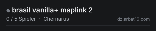 brasil vanilla+ maplink 2 in der DayZ-Serverliste von AR16