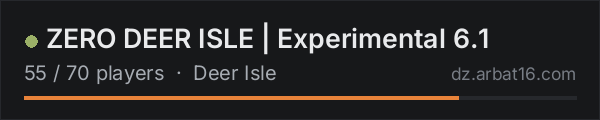 ZERO DEER ISLE | Experimental 6.1 on the AR16 DayZ server list
