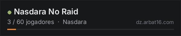 Nasdara No Raid na lista de servidores de DayZ da AR16