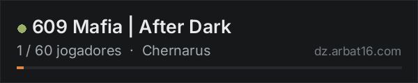 609 Mafia | After Dark na lista de servidores de DayZ da AR16