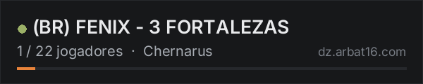 (BR) FENIX - 3 FORTALEZAS na lista de servidores de DayZ da AR16