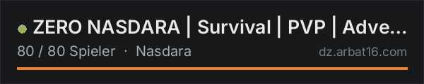 ZERO NASDARA | Survival | PVP | Adventure in der DayZ-Serverliste von AR16