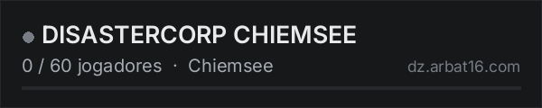 DISASTERCORP CHIEMSEE na lista de servidores de DayZ da AR16