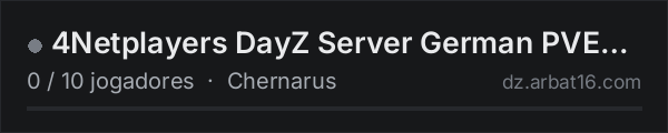 4Netplayers DayZ Server German PVE kein morden oder rauben na lista de servidores de DayZ da AR16