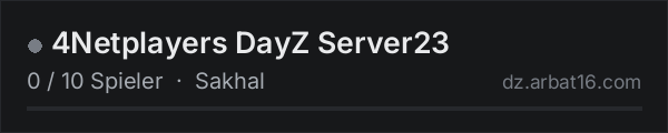 4Netplayers DayZ Server23 in der DayZ-Serverliste von AR16