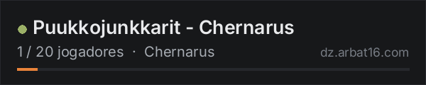 Puukkojunkkarit - Chernarus na lista de servidores de DayZ da AR16