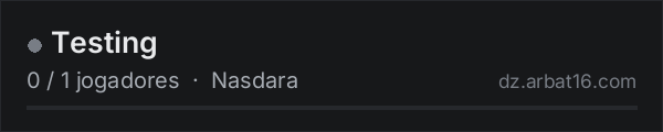 Testing na lista de servidores de DayZ da AR16