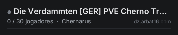 Die Verdammten [GER] PVE Cherno Trader Car Heli Quest na lista de servidores de DayZ da AR16