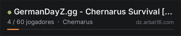 GermanDayZ.gg - Chernarus Survival [NEW SEASON] na lista de servidores de DayZ da AR16