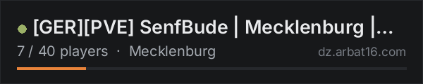GERPVE SenfBude | Mecklenburg | Helis | Cars | 25k on the AR16 DayZ server list