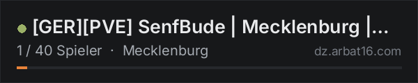 GERPVE SenfBude | Mecklenburg | Helis | Cars | 25k in der DayZ-Serverliste von AR16