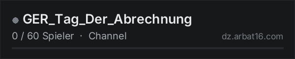 GER_Tag_Der_Abrechnung in der DayZ-Serverliste von AR16