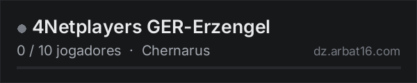 4Netplayers GER-Erzengel na lista de servidores de DayZ da AR16