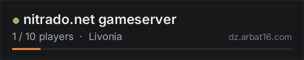 nitrado.net gameserver on the AR16 DayZ server list