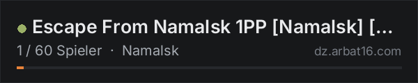 Escape From Namalsk 1PP [Namalsk] [PvP][Gun+][Loot Searching] d in der DayZ-Serverliste von AR16
