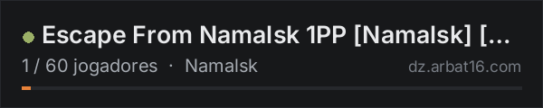 Escape From Namalsk 1PP [Namalsk] [PvP][Gun+][Loot Searching] d na lista de servidores de DayZ da AR16