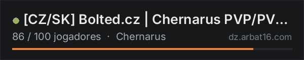 CZ/SK Bolted.cz | Chernarus PVP/PVE - WIPE 16/10 na lista de servidores de DayZ da AR16