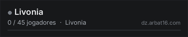 Livonia na lista de servidores de DayZ da AR16
