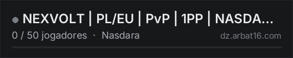 NEXVOLT | PL/EU | PvP | 1PP | NASDARA | SNAFU | MMG | RAG BaseB na lista de servidores de DayZ da AR16