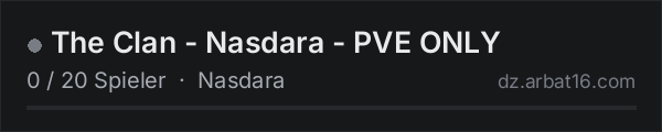 The Clan - Nasdara - PVE ONLY in der DayZ-Serverliste von AR16