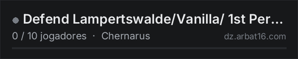 Defend Lampertswalde/Vanilla/ 1st Person na lista de servidores de DayZ da AR16